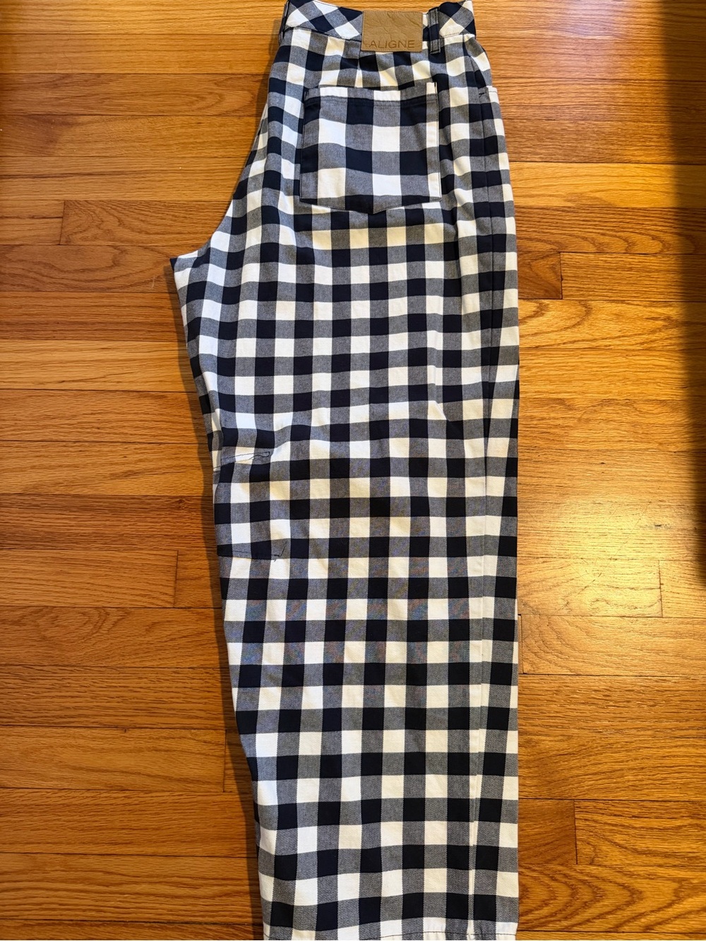 Aligne Black & White Gingham Pants